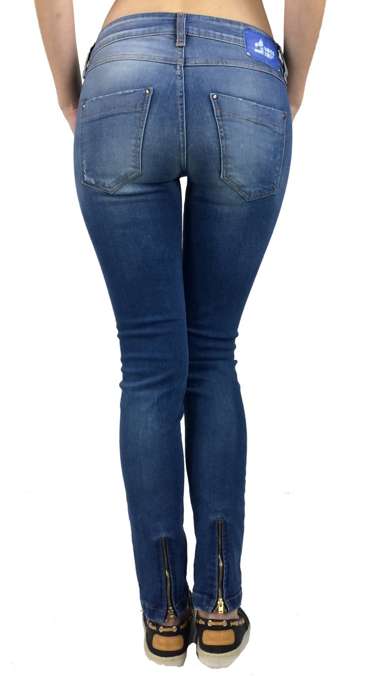 Μεσοκάβαλο τζιν Indigo Bird Rania φωτογραφία